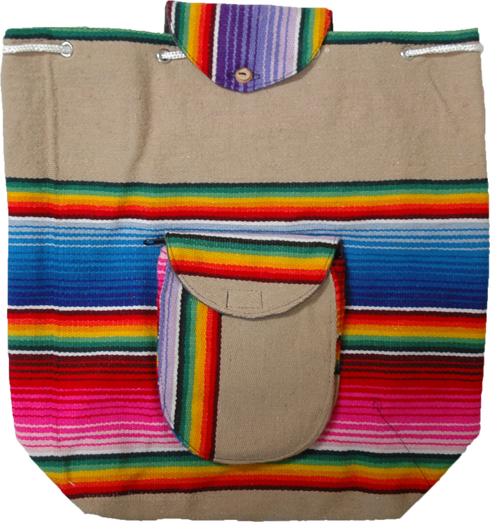 Traditional Molina indian Striped Sack Bag