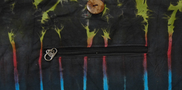 Rainbow Stripes Tie Dye Cotton Shoulder Bag