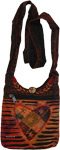 Heat Wave Ethnic Tie Dye Razor Cut Stonewash Cotton Passport Bag with Zipper [8973]