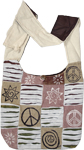 Subtle Hippie Style Peace Cotton Bag