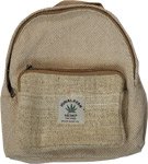 Himalayan Hemp Backpack with Pocket [9068]