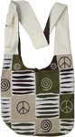 Subtle Hippie Style Peace Olive Cotton Bag