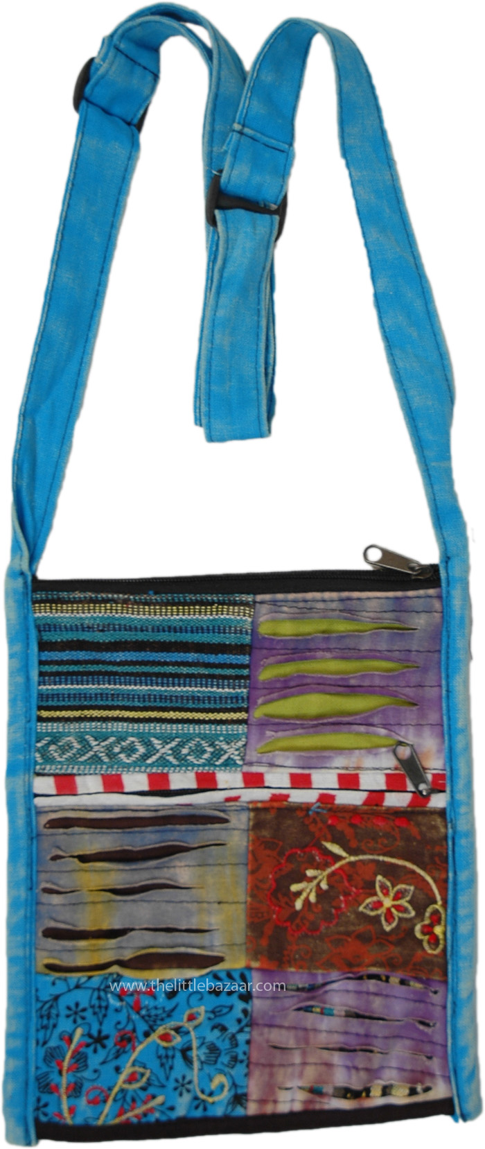 Hippie Razor Patchwork Cotton Passport Bag