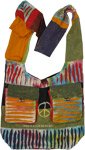 Peace Colorful Cotton Shoulder Bag [9421]