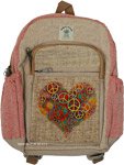 Peace and Love Cotton Stylish Hippie Backpack