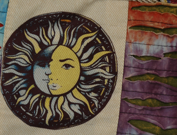 Sun Icon Hippie Handmade Shoulder Bag