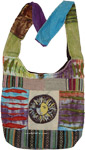 Hippie Cotton Handbag with Solar Print [9916]