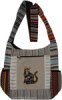 Floral Feline Cat Outdoor Boho Shoulder Bag