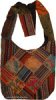 Terra-Cotta Geometric Patchwork Shoulder Bag