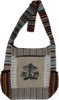 Toadstool Tribal Striped Woven Hobo Bag