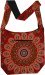 Ethnic Mandala Print Red Cotton Shoulder Bag