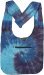 Cosmic Tide Blue Tie Dye Cotton Shoulder Bag