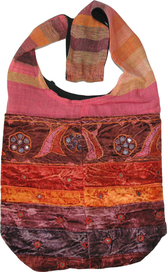 Hot Pink Bohemian Shoulder Bag