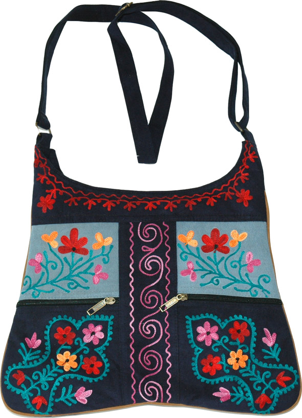 Ladies Shoulder Bag in Navy