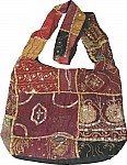 Patchwork and Sequins Handbag Purse