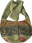 Bohemian Sequin Shoulder Purse Bag Green