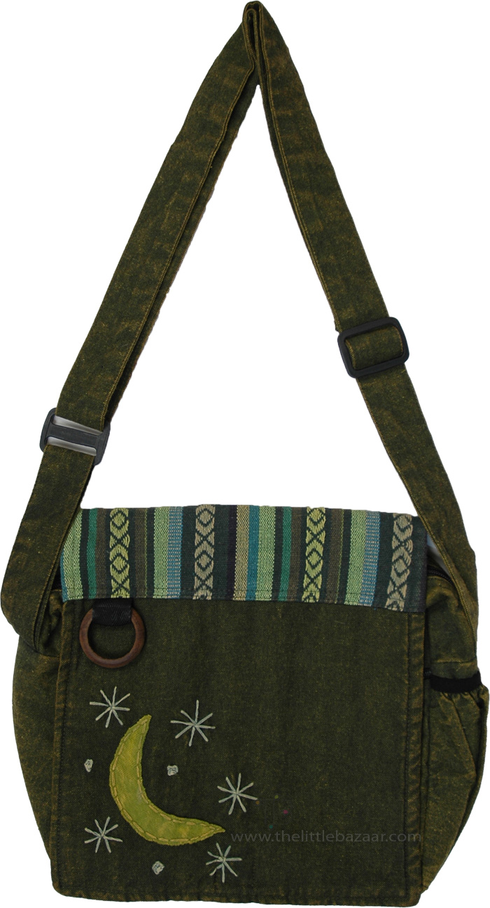 Green Moon Selenophile Shoulder Bag