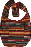 Multicolored Striped Book Bag