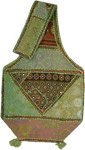 Patchwork Ethnic Handmade Green Cotton Handbag