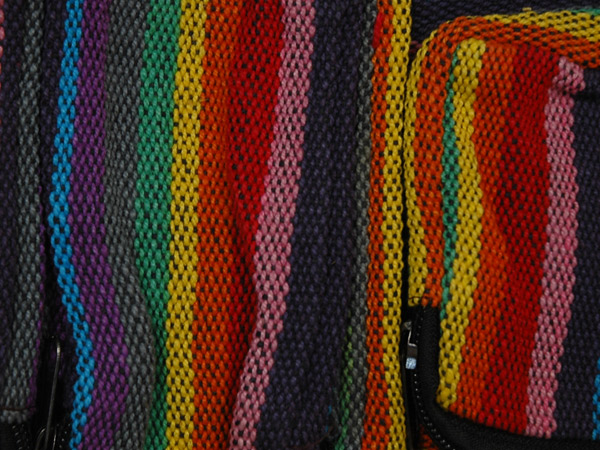 Rainbow Side Sling Bag with Multiple Zipper Pockets