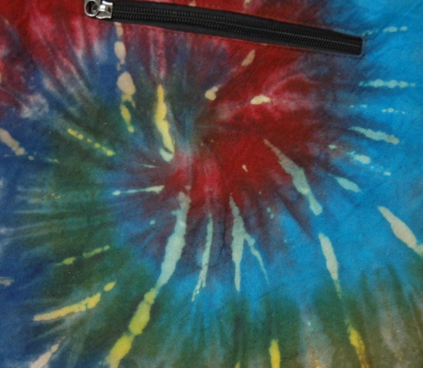 Vibrant Wave Tie Dye Cotton Shoulder Bag