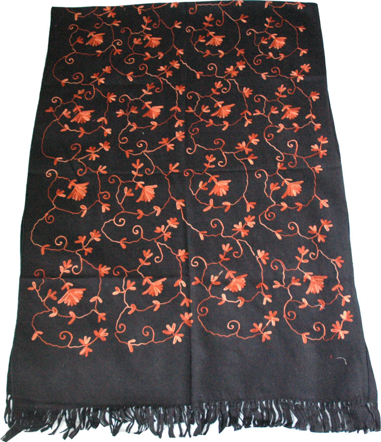 Orange Black Stole