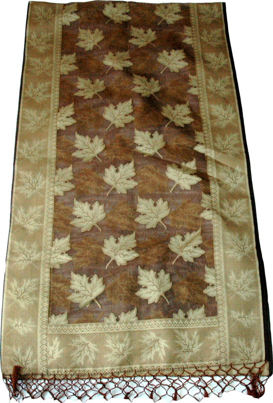 Pine Cone Embroidered Shawl