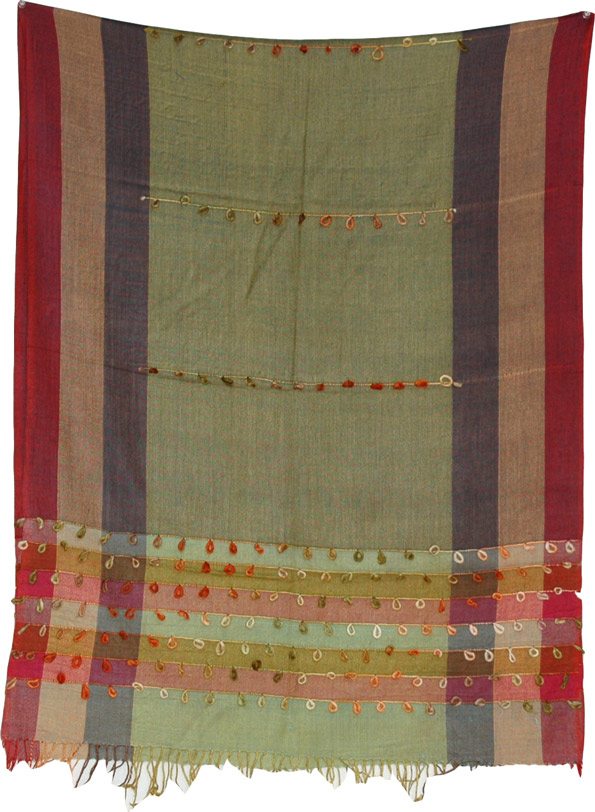 Go Ben European Scarf with Stripes