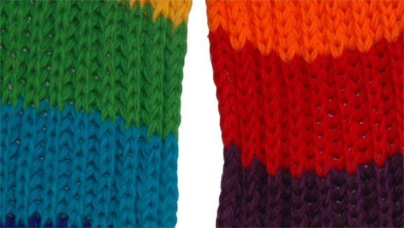 Rainbow Bohemian Wool Scarf