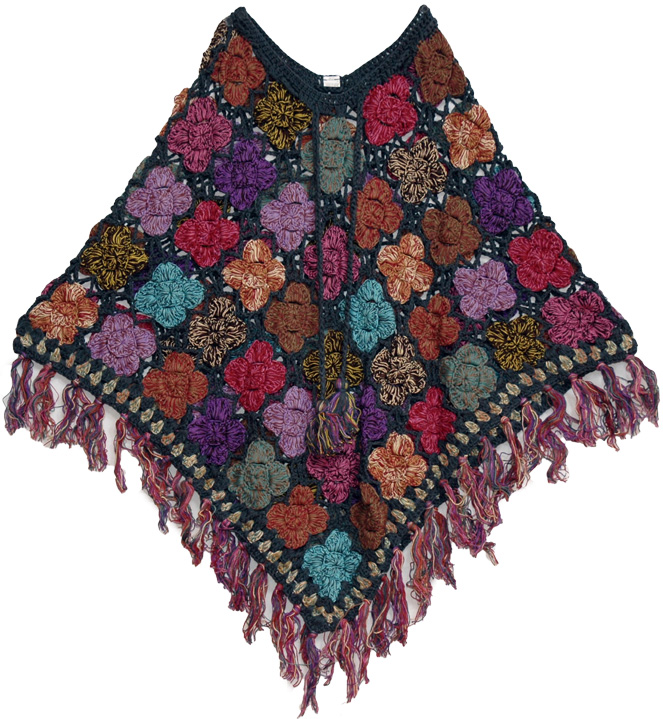 Ebony Handmade Crochet Poncho Patterns