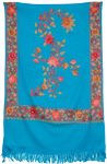 Bondi Blue Embroidered Stoll