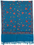 Allports Floral Embroidered Shawl