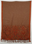 Brown Fawn Knit Shawl Stole
