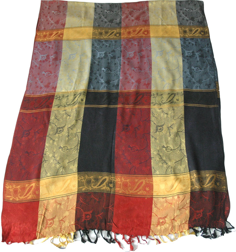 Multicolor Handloom Stole Scarf 