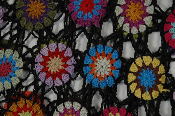 Nera Himalayan Hand-Crocheted Flower Poncho