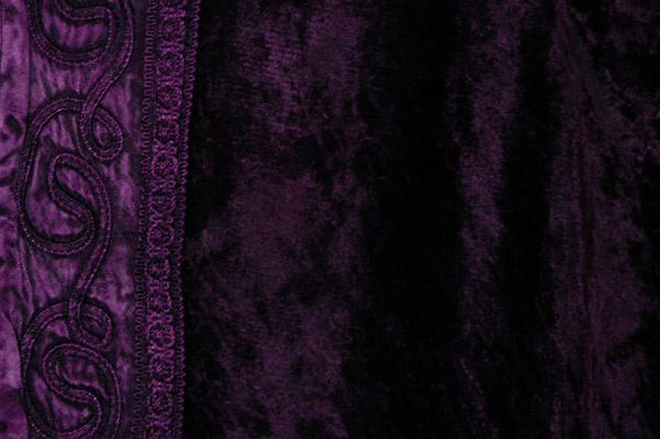 Persian Plum Velvet Open Front Soft Jacket