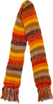 Hand Knitted Woolen Warm Neck Scarf in Winter Flame
