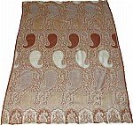 Brown Jamawar Wrap Stole