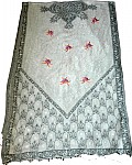 Printed Embroidered Wrap Shawl