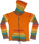 Orange and Rainbow Jacket with Hoodie [8995]