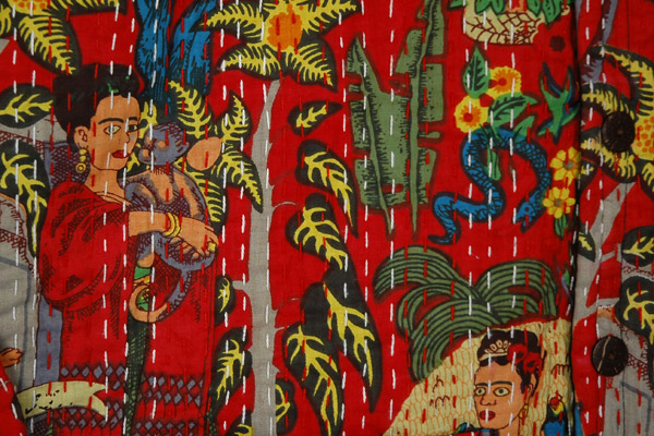 Frida Kahlo Artsy Patchwork Thread Jacket