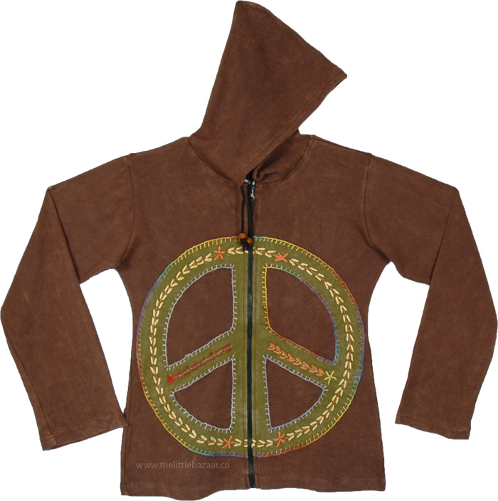 Peace and Tranquility Hoodie Layer Jacket