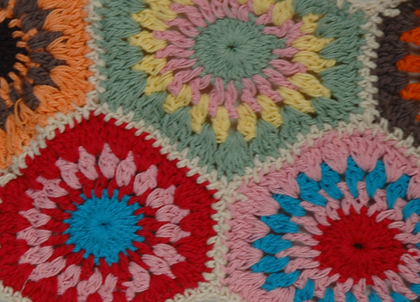 Birthday Cake Floral Crochet Scarf