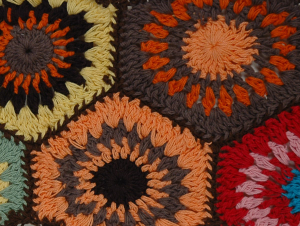 Brown Sugar Colorful Crochet Scarf