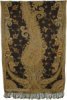 Deep Brown Paisley Challis Wrap Shawl