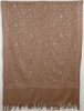 Brown Embroidery Shawl Stole