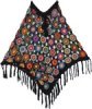 Nera Himalayan Hand-Crocheted Flower Poncho