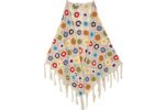 Chic Close Knit Hand Crochet Triangle Stole