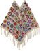 Multicolor Floral Artisan Crocheted Festival Poncho