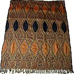 Sequined Blue Orange Shawl